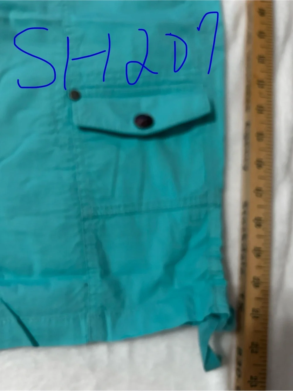 Women’s Teal Cargo Shorts - Casual Utility Style